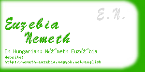 euzebia nemeth business card
